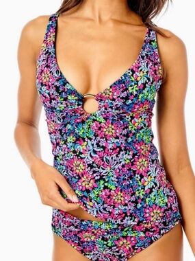 Lilly Pulitzer NWT Size 8 Brenta Tankini Top Feeling Fantastic